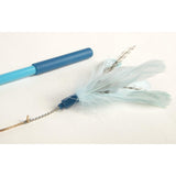 SISXSO Frisky Flyer Feather Wand Cat Toy, Extendable Up to 24"