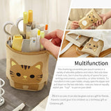 SISXSO Big Capacity Pencil Pen Case Pouch Box Organizer Large Storage for Bullet Journal