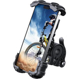 Suporte de telefone para bicicleta, suporte de telefone para motocicleta - grampo de telefone celular para guidão de motocicleta, clipe de telefone para scooter para 15 Pro Max/Plus, 14 Pro Max, S9, S10 e mais smartphones de 4,7" a 6,8" 
