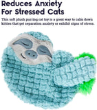 SISXSO Pillow Snoozin' Sloth Soothing Plush Cat Toy