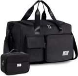 SISXSO Women's Gym Duffle Bag with Shoes Compartment, 37L Capacity, Ideal for Travel, Gym, Sports, Duffel, Weekender