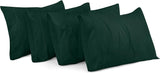SISXSO Bedding Queen Pillow Cases - 4 Pack - Envelope Closure - Soft Brushed Microfiber Fabric - Shrinkage and Fade Resistant Pillow Covers Queen Size 20 X 30 Inches (Queen, Grey)