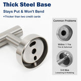 SISXSO NearMoon Bathroom Toilet Paper Holder, Premium SUS304 Stainless Steel Rustproof Wall Mounted Toilet Roll Holder for Bathroom, Kitchen (1 Pack, Brushed Nickel)
