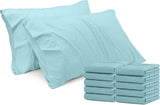 SISXSO Bedding Queen Pillow Cases - 4 Pack - Envelope Closure - Soft Brushed Microfiber Fabric - Shrinkage and Fade Resistant Pillow Covers Queen Size 20 X 30 Inches (Queen, Grey)