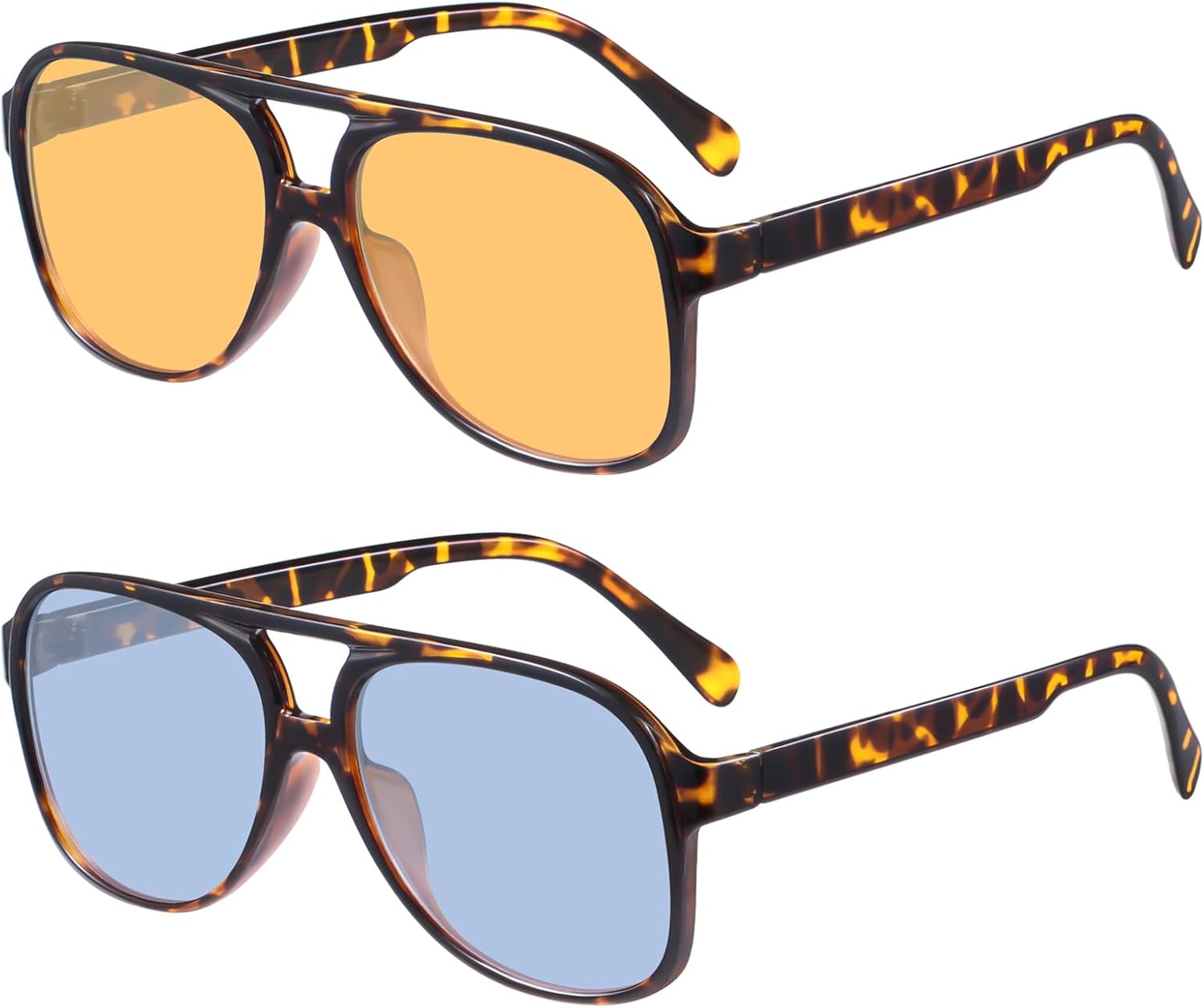 SISXSO Retro Aviator Sunglasses for Women Mens Large Frame Classic Vintage 70s Sun Glasses Aviators