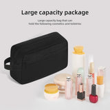 SISXSO Travel Toiletry bag Toiletry bag for women men Hanging Cosmetic bag Travel accessories for Women Men (Black)