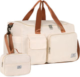 SISXSO Women's Gym Duffle Bag with Shoes Compartment, 37L Capacity, Ideal for Travel, Gym, Sports, Duffel, Weekender