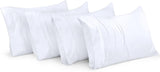 SISXSO Bedding Queen Pillow Cases - 4 Pack - Envelope Closure - Soft Brushed Microfiber Fabric - Shrinkage and Fade Resistant Pillow Covers Queen Size 20 X 30 Inches (Queen, Grey)