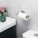 SISXSO NearMoon Bathroom Toilet Paper Holder, Premium SUS304 Stainless Steel Rustproof Wall Mounted Toilet Roll Holder for Bathroom, Kitchen (1 Pack, Brushed Nickel)