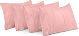 SISXSO Bedding Queen Pillow Cases - 4 Pack - Envelope Closure - Soft Brushed Microfiber Fabric - Shrinkage and Fade Resistant Pillow Covers Queen Size 20 X 30 Inches (Queen, Grey)