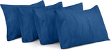 SISXSO Bedding Queen Pillow Cases - 4 Pack - Envelope Closure - Soft Brushed Microfiber Fabric - Shrinkage and Fade Resistant Pillow Covers Queen Size 20 X 30 Inches (Queen, Grey)