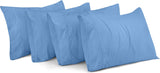 SISXSO Bedding Queen Pillow Cases - 4 Pack - Envelope Closure - Soft Brushed Microfiber Fabric - Shrinkage and Fade Resistant Pillow Covers Queen Size 20 X 30 Inches (Queen, Grey)