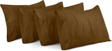 SISXSO Bedding Queen Pillow Cases - 4 Pack - Envelope Closure - Soft Brushed Microfiber Fabric - Shrinkage and Fade Resistant Pillow Covers Queen Size 20 X 30 Inches (Queen, Grey)
