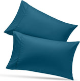 SISXSO Bedding Queen Pillow Cases - 4 Pack - Envelope Closure - Soft Brushed Microfiber Fabric - Shrinkage and Fade Resistant Pillow Covers Queen Size 20 X 30 Inches (Queen, Grey)