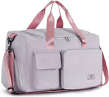 SISXSO Women's Gym Duffle Bag with Shoes Compartment, 37L Capacity, Ideal for Travel, Gym, Sports, Duffel, Weekender