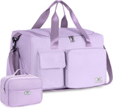 SISXSO Women's Gym Duffle Bag with Shoes Compartment, 37L Capacity, Ideal for Travel, Gym, Sports, Duffel, Weekender