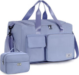 SISXSO Women's Gym Duffle Bag with Shoes Compartment, 37L Capacity, Ideal for Travel, Gym, Sports, Duffel, Weekender