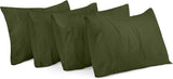 SISXSO Bedding Queen Pillow Cases - 4 Pack - Envelope Closure - Soft Brushed Microfiber Fabric - Shrinkage and Fade Resistant Pillow Covers Queen Size 20 X 30 Inches (Queen, Grey)
