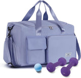 SISXSO Women's Gym Duffle Bag with Shoes Compartment, 37L Capacity, Ideal for Travel, Gym, Sports, Duffel, Weekender