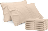 SISXSO Bedding Queen Pillow Cases - 4 Pack - Envelope Closure - Soft Brushed Microfiber Fabric - Shrinkage and Fade Resistant Pillow Covers Queen Size 20 X 30 Inches (Queen, Grey)