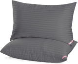 SISXSO Hotel Collection Bed Pillows for Sleeping 2 Pack Queen Size，Pillows for Side and Back Sleepers,Super Soft Down Alternative Microfiber Filled Pillows,20 x 30 Inches