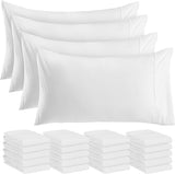 SISXSO Bedding Queen Pillow Cases - 4 Pack - Envelope Closure - Soft Brushed Microfiber Fabric - Shrinkage and Fade Resistant Pillow Covers Queen Size 20 X 30 Inches (Queen, Grey)