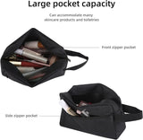 SISXSO Travel Toiletry bag Toiletry bag for women men Hanging Cosmetic bag Travel accessories for Women Men (Black)