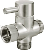 SISXSO Sneatup Solid Brass 3-way G1/2 Shower Diverter Chrome Plating