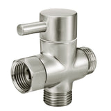 SISXSO Sneatup Solid Brass 3-way G1/2 Shower Diverter Chrome Plating