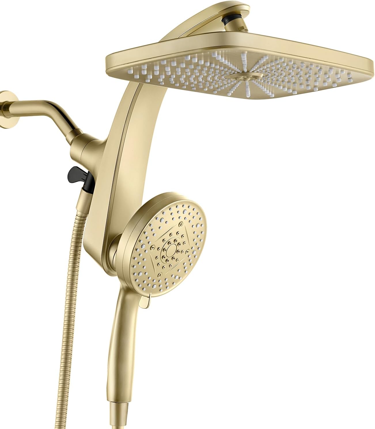 SISXSO High Pressure Rain Shower Head: Upgrade Shower Heads with Handheld Spray Combo with Fixed Showerhead and 10 Sprays Handheld Shower Head, Detachable Showerheads Built-in Magnetic Docking and Power Jets