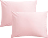 SISXSO Microfiber Pillow Cases Queen Size Set of 2, Soft Pillowcases with Envelope Closure, Wrinkle Resistant Pillow Covers, 20x30, Black