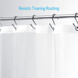 SISXSO Paradigms Interiors Clear Shower Curtain Liner Light Weight PEVA, Shower Liner 72x72 Inches, Waterproof, No Chemical Smell with 12 Rust Proof Metal Grommets Holes for Bathroom Shower Curtain