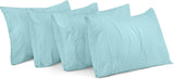 SISXSO Bedding Queen Pillow Cases - 4 Pack - Envelope Closure - Soft Brushed Microfiber Fabric - Shrinkage and Fade Resistant Pillow Covers Queen Size 20 X 30 Inches (Queen, Grey)