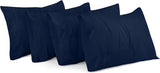 SISXSO Bedding Queen Pillow Cases - 4 Pack - Envelope Closure - Soft Brushed Microfiber Fabric - Shrinkage and Fade Resistant Pillow Covers Queen Size 20 X 30 Inches (Queen, Grey)