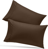SISXSO Bedding Queen Pillow Cases - 4 Pack - Envelope Closure - Soft Brushed Microfiber Fabric - Shrinkage and Fade Resistant Pillow Covers Queen Size 20 X 30 Inches (Queen, Grey)