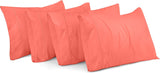 SISXSO Bedding Queen Pillow Cases - 4 Pack - Envelope Closure - Soft Brushed Microfiber Fabric - Shrinkage and Fade Resistant Pillow Covers Queen Size 20 X 30 Inches (Queen, Grey)