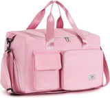 SISXSO Women's Gym Duffle Bag with Shoes Compartment, 37L Capacity, Ideal for Travel, Gym, Sports, Duffel, Weekender