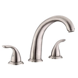 SISXSO SUMERAIN 2 Handle Widespread Roman Tub Faucet, Chrome Finish