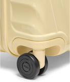 SISXSO 19 Degree International Expandable 4 Wheeled Carry-On - Hard Shell Suitcase - 21.8" X 14.0" X 9.0" - Washed Yellow