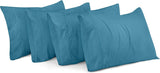 SISXSO Bedding Queen Pillow Cases - 4 Pack - Envelope Closure - Soft Brushed Microfiber Fabric - Shrinkage and Fade Resistant Pillow Covers Queen Size 20 X 30 Inches (Queen, Grey)