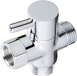 SISXSO Sneatup Solid Brass 3-way G1/2 Shower Diverter Chrome Plating