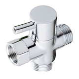 SISXSO Sneatup Solid Brass 3-way G1/2 Shower Diverter Chrome Plating