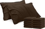 SISXSO Bedding Queen Pillow Cases - 4 Pack - Envelope Closure - Soft Brushed Microfiber Fabric - Shrinkage and Fade Resistant Pillow Covers Queen Size 20 X 30 Inches (Queen, Grey)