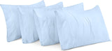 SISXSO Bedding Queen Pillow Cases - 4 Pack - Envelope Closure - Soft Brushed Microfiber Fabric - Shrinkage and Fade Resistant Pillow Covers Queen Size 20 X 30 Inches (Queen, Grey)