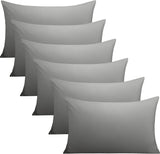 SISXSO Microfiber Pillow Cases Queen Size Set of 2, Soft Pillowcases with Envelope Closure, Wrinkle Resistant Pillow Covers, 20x30, Black