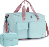 SISXSO Women's Gym Duffle Bag with Shoes Compartment, 37L Capacity, Ideal for Travel, Gym, Sports, Duffel, Weekender