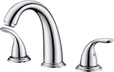 SISXSO SUMERAIN 2 Handle Widespread Roman Tub Faucet, Chrome Finish