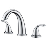 SISXSO SUMERAIN 2 Handle Widespread Roman Tub Faucet, Chrome Finish