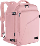 SISXSO Carry on Backpack, Extra Large Travel Backpack Expandable Airplane Approved Weekender Bag for Men and Women, Water Resistant Lightweight Daypack for Flight 40L, Black