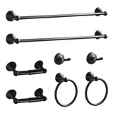 SISXSO BGL 4-Piece Brushed Nickel Bathroom Hardware Set with Adjustable Towel Bar